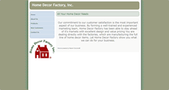 Desktop Screenshot of homedecorfactory.com