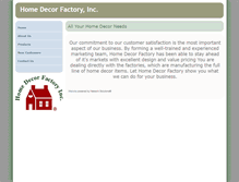 Tablet Screenshot of homedecorfactory.com